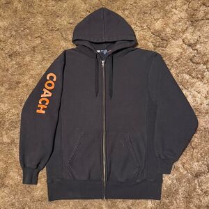 Y2K Game Truck Heavyweight Zip Up Hoodie Black Large